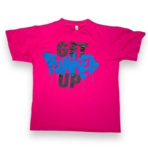 🆕 ZUMBA TShirt Get Funked Up Women’s OSFM Pink Athletic Workout Dance Logo Top